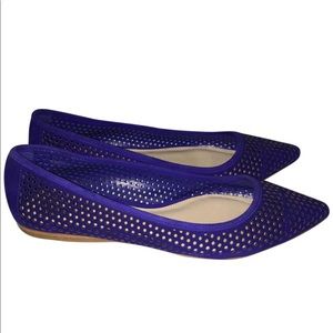 Vince Camuto Suede Perforated Flats